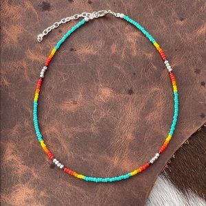 Oklahoma Smokeshow | Seed Bead Choker | Western Necklace